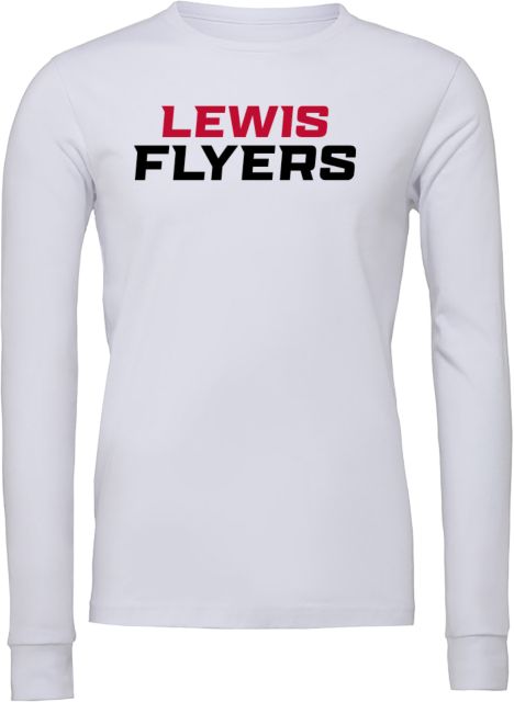 Lewis Bella + Canvas Jersey Cotton Long Sleeve T Shirt Lewis Flyers Wordmark - Vertical