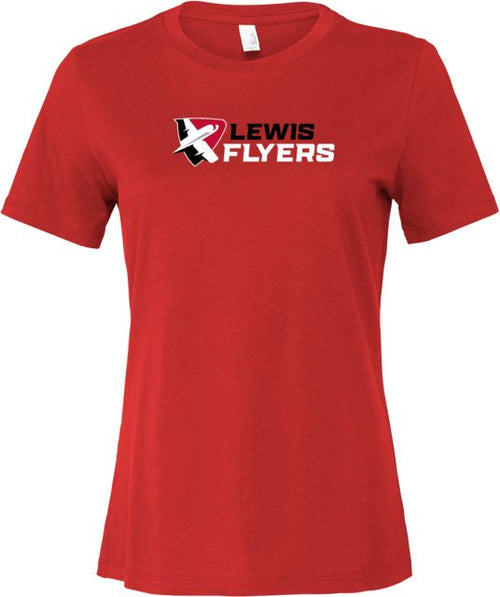 Lewis Bella + Canvas Womens Relaxed Cotton T Shirt Lewis Flyers - Horizontal