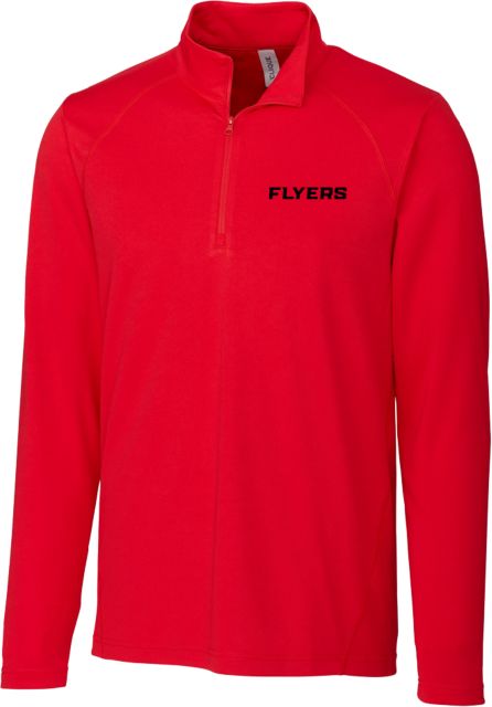 Lewis C&B Clique Ice Pique Half Zip Flyers Wordmark