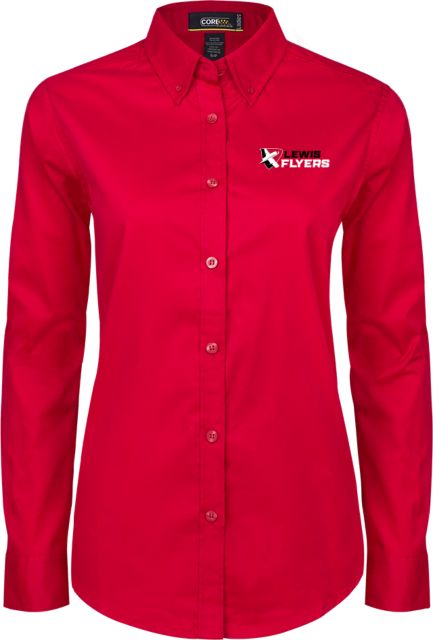 Lewis Womens Twill Button Down Long Sleeve  Lewis Flyers - Horizontal