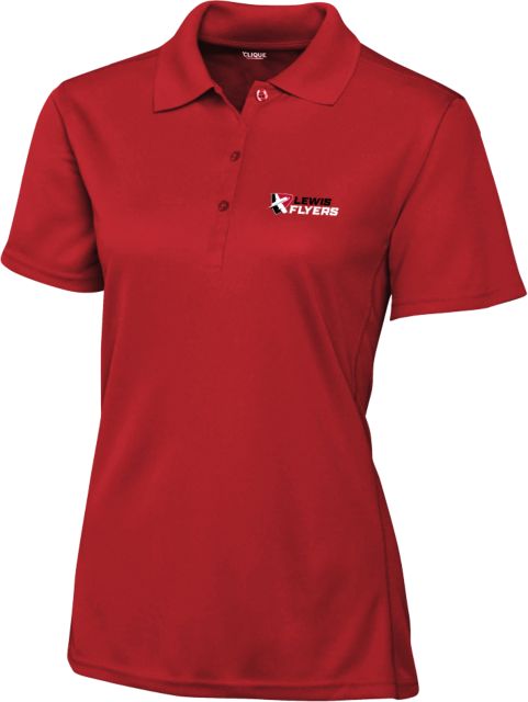 Lewis C&B Womens Clique Ice Pique Polo Lewis Flyers - Horizontal