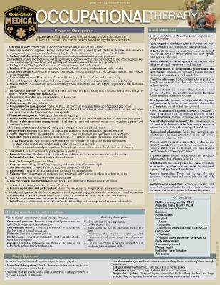 Occupational Therapy : A Quickstudy Laminated Reference Guide